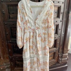 This screams country ho down. built in slip with lace details.